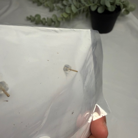 Halloween Black and Gold Bat Earrings - Picture 6 of 7